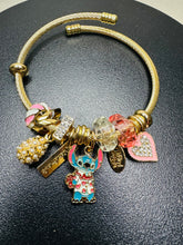 Load image into Gallery viewer, Bangles| Disney Magic| Spring Bracelet |Minnie Mouse Bracelet| Jewelry for kids | Kids Bracelet | Stocking Stuffer For Kids| Kids Party Favor | BFF| Stitch|