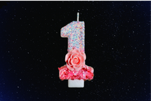 Load image into Gallery viewer, Pink |Birthday Party Cake Topper |Birthday Number Candles | Crown Candle | Happy Birthday Candles | Princess Candle| Birthday