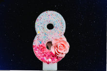 Load image into Gallery viewer, Pink |Birthday Party Cake Topper |Birthday Number Candles | Crown Candle | Happy Birthday Candles | Princess Candle| Birthday