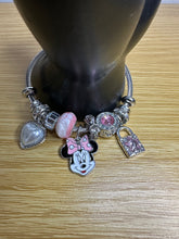Load image into Gallery viewer, Bangles| Disney Magic| Spring Bracelet |Minnie Mouse Bracelet| Jewelry for kids | Kids Bracelet | Stocking Stuffer For Kids| Kids Party Favor | BFF| Stitch|