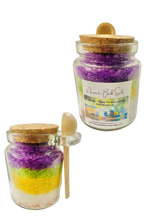 Load image into Gallery viewer, Aromatic Bath Salts 8oz | Spa Gift| Gift for her | Stocking Stuffer Gift | Detoxing Bath Salts | Refreshing Bath Salt | Lavender Bath Salt