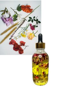 Botanical Body oil - Face and Body Oil 4oz | Body Moisturizer | Moisturizer Oil | Hydrating Body Oil | Hydrating Face Oil | Body Oil to reduce wrinkles